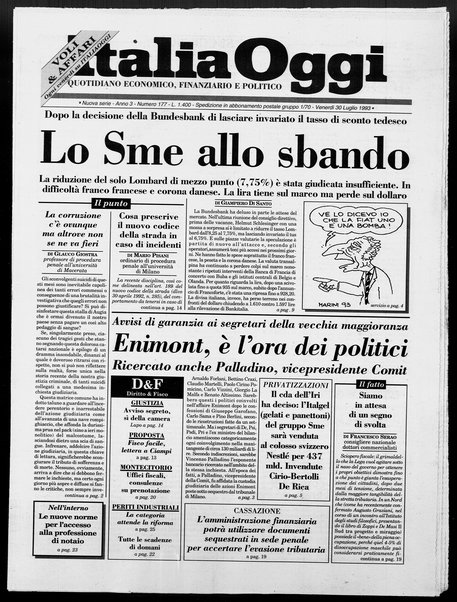 Italia oggi : quotidiano di economia finanza e politica